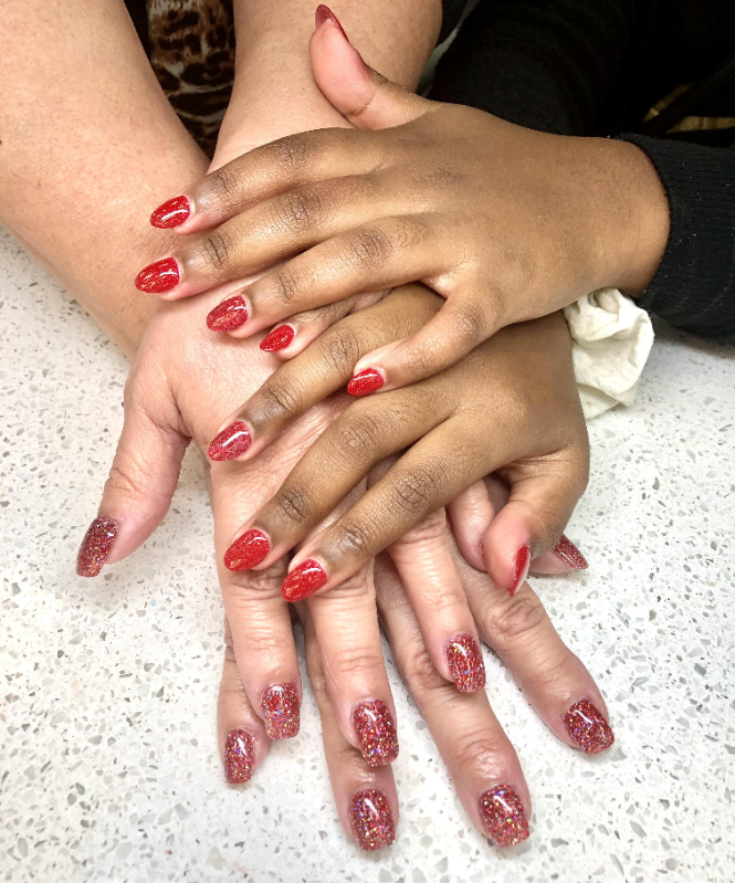 Pinky promise 5 ways (ombré). We pinky promise you'll love your nails.  Please always let us know at the front desk how we can help make… |  Instagram